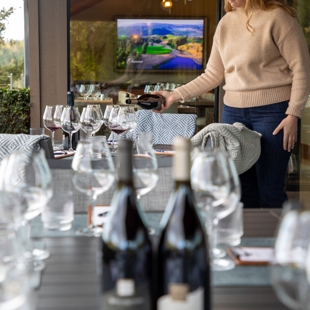 A shot of a WillaKenzie Estate tasting room.